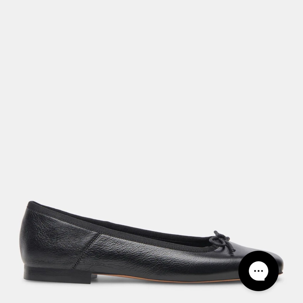 Dolce Vita Black Leather Ballet Flats